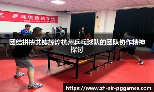 团结拼搏共铸辉煌杭州乒乓球队的团队协作精神探讨
